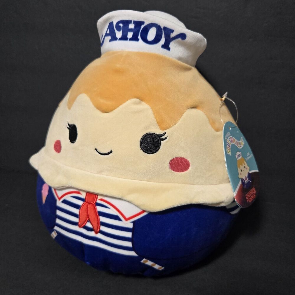 Stranger Things Ahoy USS Butterscotch Squishmallows 10” Plush Jazwares NWT NEW